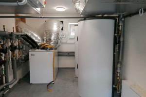 strojovna tepelné čerpadlo vzduch voda Stiebel Eltron 17kW vnitřní umístění SK Loštice